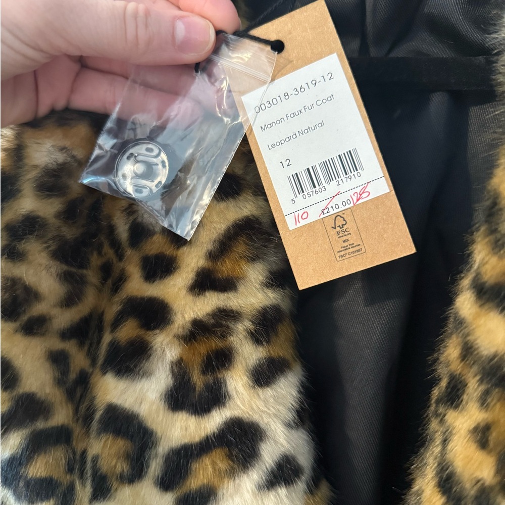 Leopard Print Faux Fur Coat - Women - Picture 5 of 10